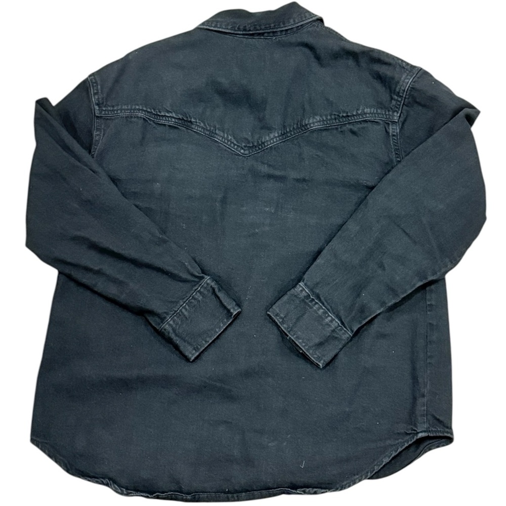 Levi’s Black Snap Button Down Western Studded Lon… - image 7